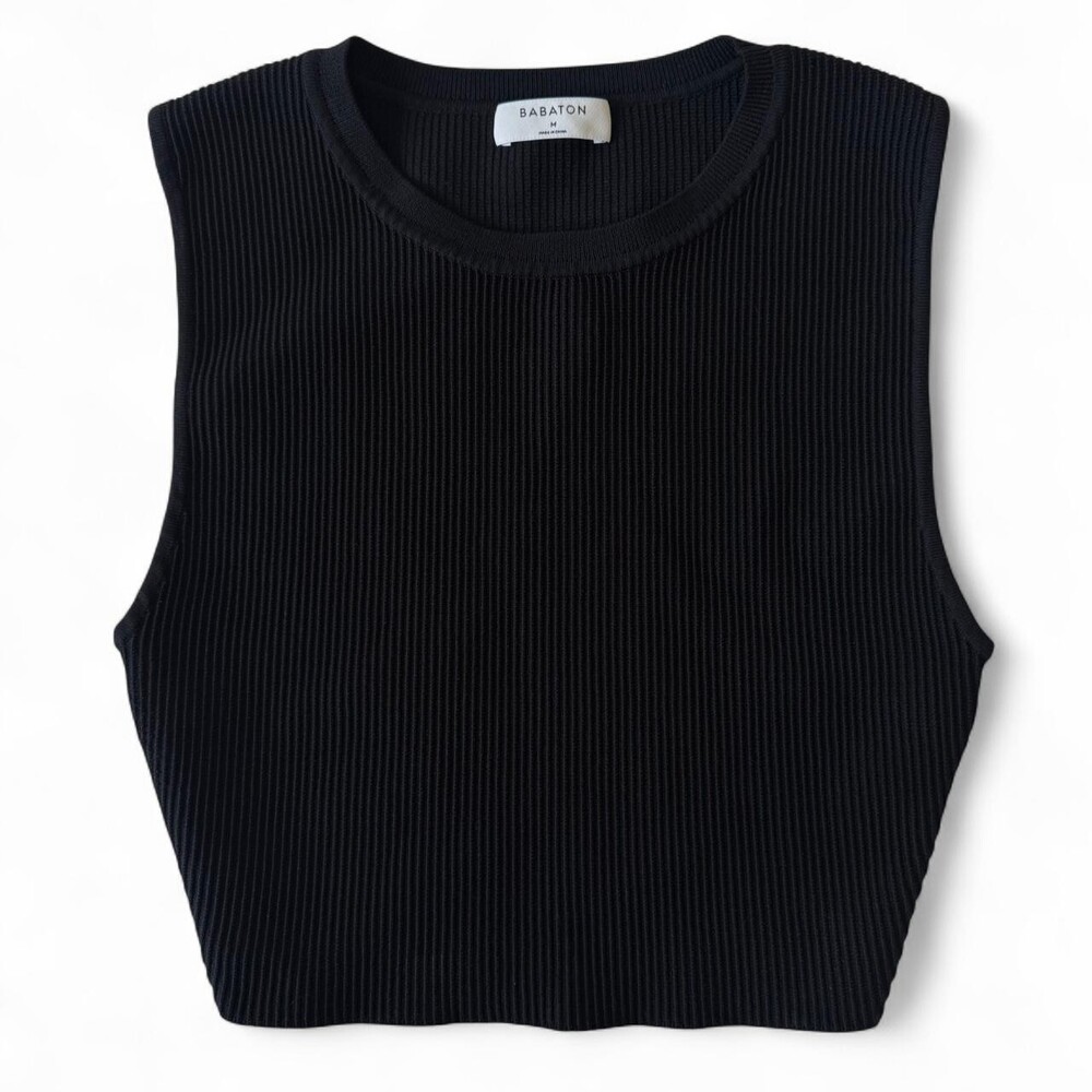 Aritzia Women's Black Crop-top